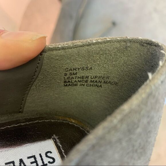 STEVE MADDEN CARYSSA PLATFORM PUMPS Heels gray/metallic silver 8.5M